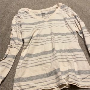 White striped long sleeve shirt
